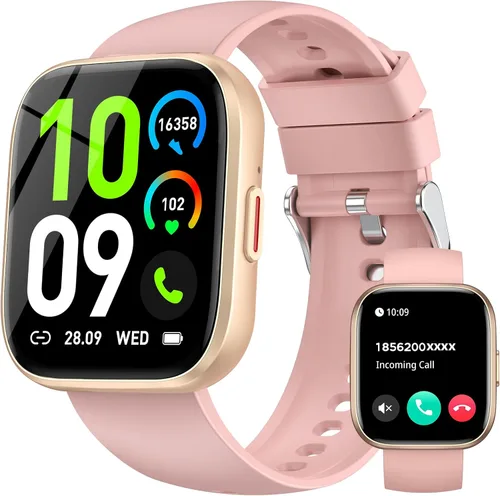 Miniatura 12 de Relojes inteligentes para hombres y mujeres, contestar/hacer llamadas, reloj de fitness de 1.85 pulgadas con más de 120 modos deportivos, frecuencia