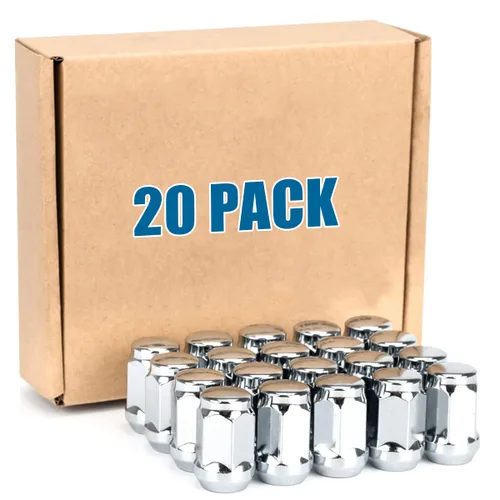 Miniatura 19 de JiiinMiiin 20 tuercas negras de 1/2 x 20 con sintonizador de 6 ranuras, tuerca de bloqueo de 1/2 pulgada a 20 con 1 llave de enchufe de 60 grados