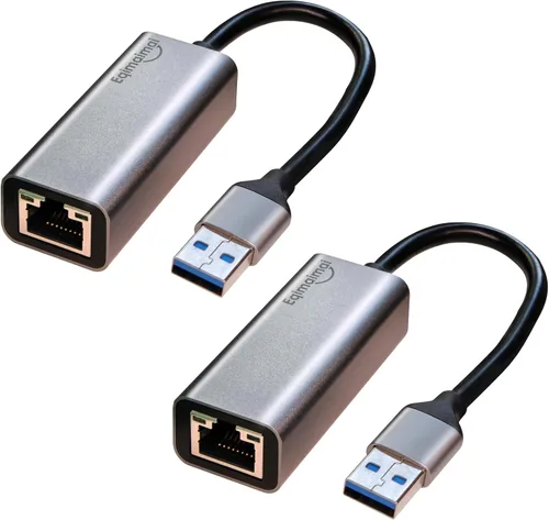 Miniatura 9 de Adaptador Ethernet USBC Paquete de 2, 2 adaptadores de red Gigabit Ethernet TypeC a RJ45 compatible con Windows, MacOS, Linux y más TypeC a RJ45