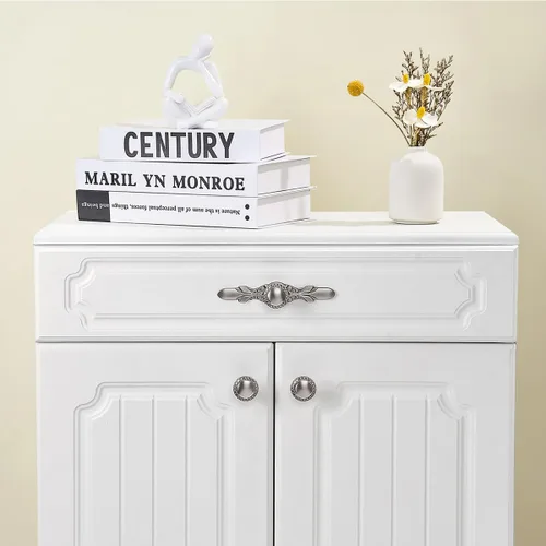 Miniatura 6 de Pomos redondos de 1.26 pulgadas para cajones de cocina, armario, baño, puerta (10 pomos de níquel cepillado)