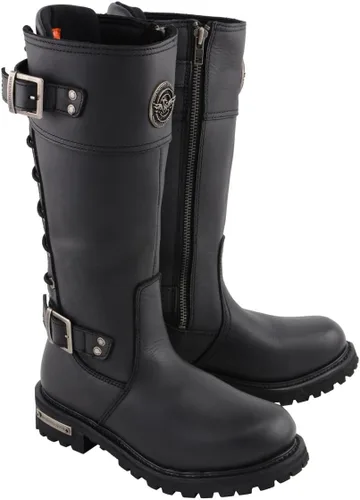 Miniatura 16 de Milwaukee Leather Botas de Motociclista de Cuero para Mujer de Rodilla a Altura de la Pierna Colección Premium MBL