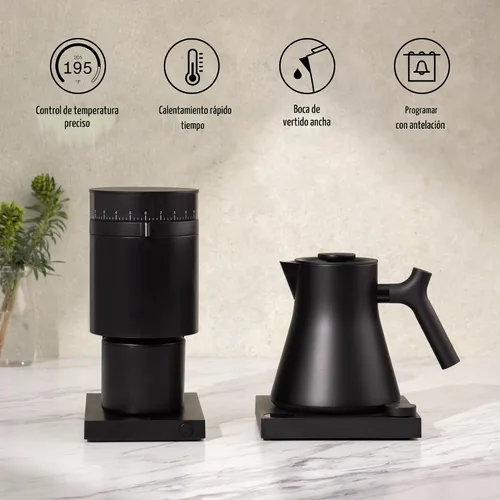 Miniatura 4 de Fellow Corvo EKG Pro Hervidor Eléctrico de Té - Calentamiento Rápido, Control Preciso de Temperatura, Programación, Temporizador de Infusión Negro