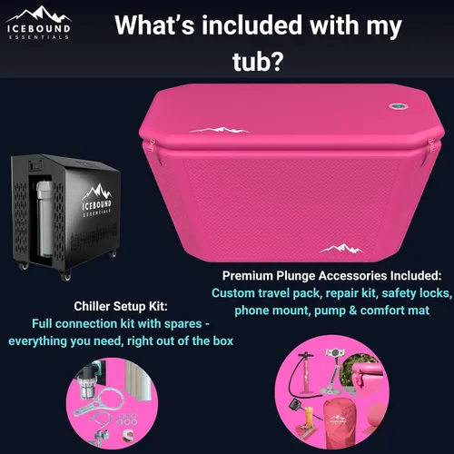 Miniatura 7 de Bañera fría con enfriador de agua – Enfriador de agua caliente y fría eficiente de 1 HP para baño de hielo – Bañera de hielo premium con enfriador