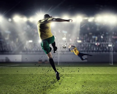 Miniatura 2 de Summit Designs Impresiones artísticas de fútbol para pared, juego de 4 pósteres de fútbol sin marco (8 x 10), decoración de habitación para hombres