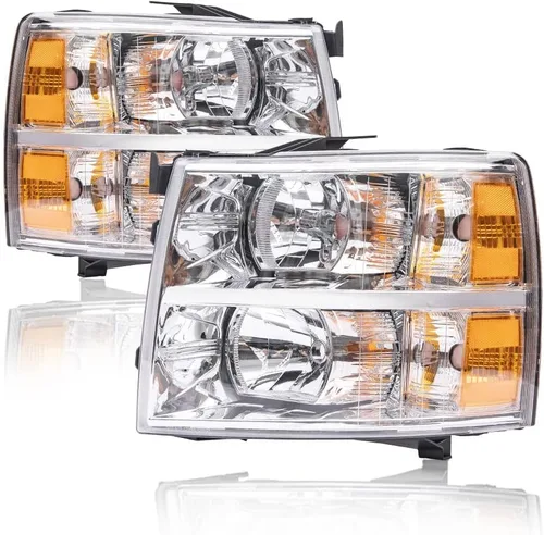 Miniatura 12 de PIT66 Conjunto de faros laterales izquierdos, compatible con Chevy Silverado 1500 2007-2013, Silverado 2500 3500 2007-2014 y HD Lente transparente