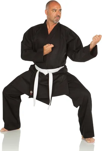 Miniatura 5 de Ronin Karate GI - Uniforme de karate de peso medio para artes marciales, 9.5 onzas, algodón, cinturón blanco incluido