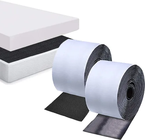 Miniatura 12 de TEUVO 4.3 in x 19.7 ft (19.7 pies) antideslizantes para cojines de sofá, tiras de almohadillas para colchón que evitan que el colchón de la cama