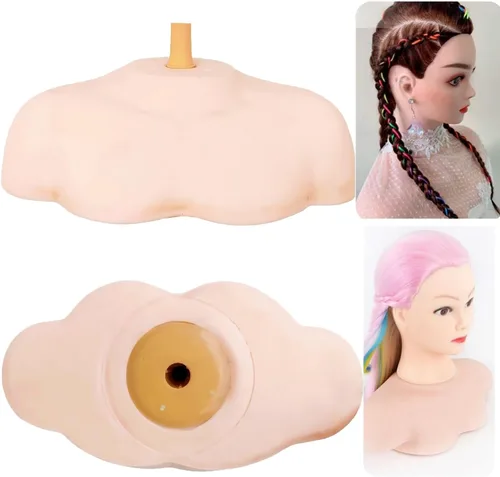Miniatura 8 de Soporte para cabeza de maniquí de hombro, plataforma de hombro para exhibición de cosmetología, entrenamiento de peluquería en casa y salón