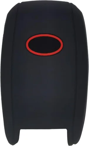 Miniatura 3 de Funda de silicona para llavero de 4 botones, protector sin llave compatible con Kia K3 K5 Cerato Forte Optima Rio Rio5 Sorento SY5JFFGE04 Negro