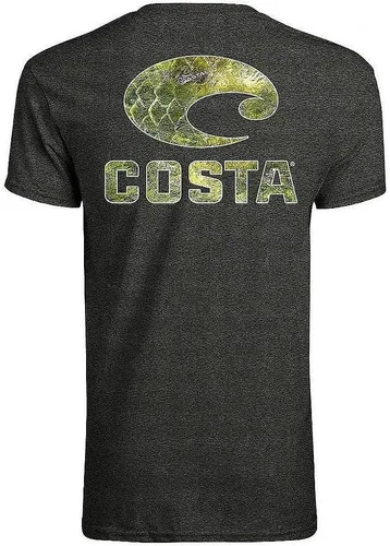 Miniatura 9 de Costa Del Mar Mossy Oak Coastal - Camiseta de manga corta con cuello redondo para hombre