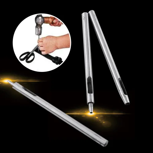 Miniatura 2 de Juego de herramientas de perforaciones de 0.020-0.197 in para correas de reloj de goma de cuero, cinturones, herramienta de corte de agujero