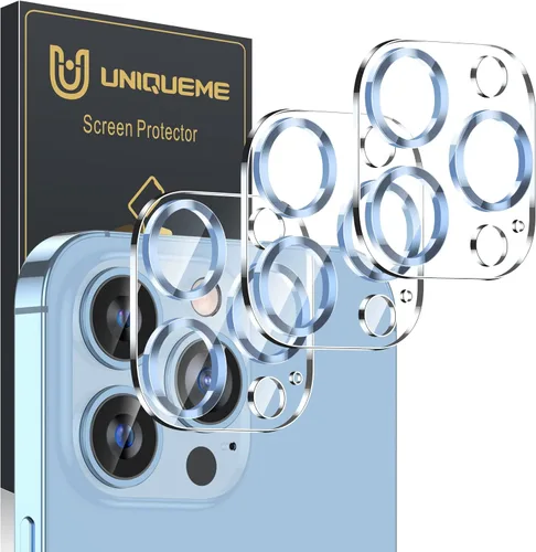 Miniatura 10 de UniqueMe para Paquete de 3 Protectores de Lente de Cámara para iPhone 15 Pro/iPhone 15 Pro Max, [Protección contra Caídas] [Compatible con Fundas]