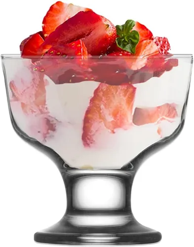 Miniatura 6 de Vikko Tazones de postre, cuencos de helado de 5.5 onzas, juego de 6 tazas de postre con patas para hielo, pudín, fruta y más, aptos para lavavajillas
