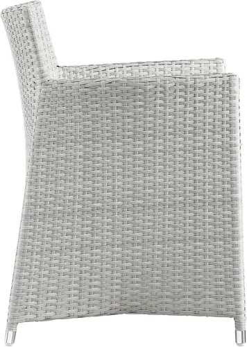 Miniatura 3 de Modway EEI-1505-GRY-WHI Junction - Sillón para patio al aire libre, color gris y blanco Gris Blanco