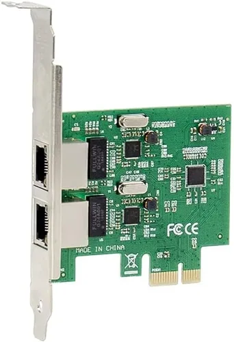 Miniatura 3 de X-MEDIA XM-NA3820 PCI-E 2 puertos Dual 10/100/1000Mbps Gigabit Ethernet PCI Express (PCIe x1) Tarjeta adaptadora de red de servidor Chipset