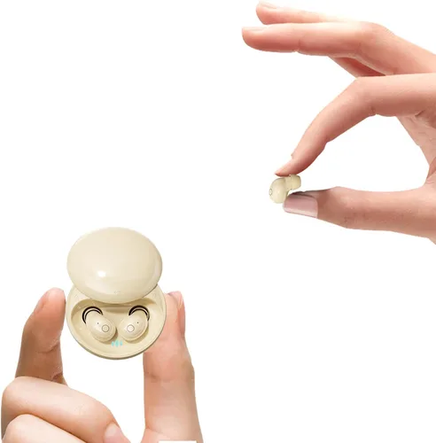 Xmenha Pequeños mini auriculares invisibles inalámbricos Bluetooth para orejas pequeñas, discretos de perfil bajo, auriculares ocultos para el