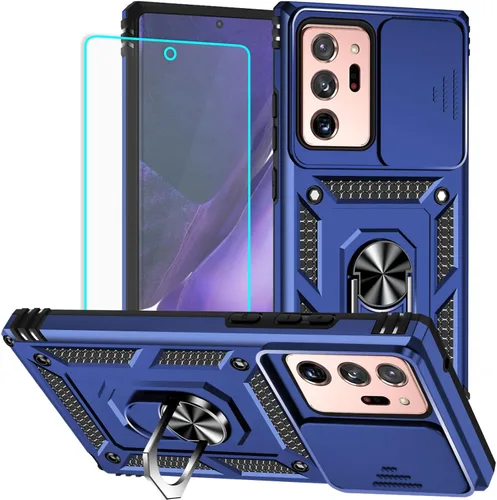 Miniatura 10 de Funda para Galaxy Note 20 Ultra con protector de pantalla: [grado militar de 20 pies probada en caídas] anillo a prueba de golpes - Samsung Galaxy