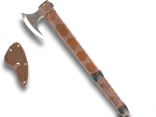 Miniatura 8 de Par de hachas vikingas de Ragnar Lothbrok – Hachas nórdicas barbudas de acero de alto carbono forjadas a mano con mangos de madera de fresno