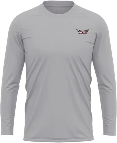 Miniatura 160 de Camisa deportiva de manga larga oficial de la NCAA Collegiate para hombre, con logotipo en el pecho izquierdo, colección Athletic Heather
