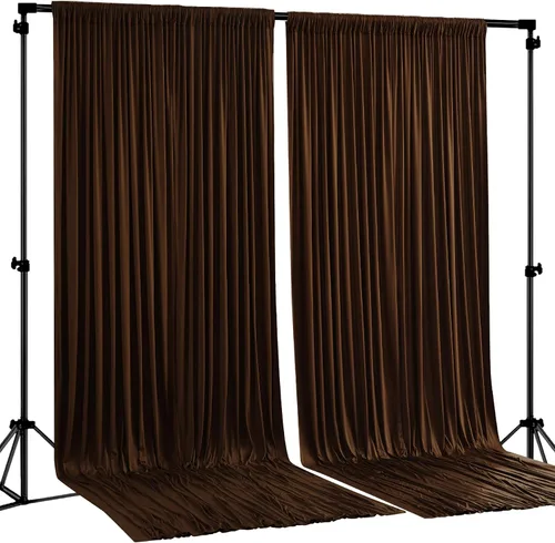 Miniatura 38 de Cortinas de Fondo Beige - Cortinas de Poliéster Sin Arrugas para Fotografía, Cortinas de Fondo para Fiestas, para Decoraciones de Baby Shower
