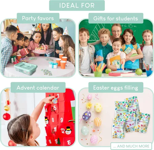 Miniatura 8 de BONNYCO Mochi - Juguetes esponjosos a granel para niños, paquete de 80 bolsas de regalos para niños de 3-5, 4-8, regalos de devolución para fiesta