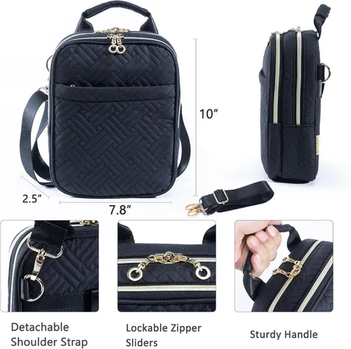 Miniatura 5 de Estuche suave para pistola, bolsa para arma para mujeres, bolsa para pistola CCW, bolsa para arma con bandolera, funda para transporte oculto