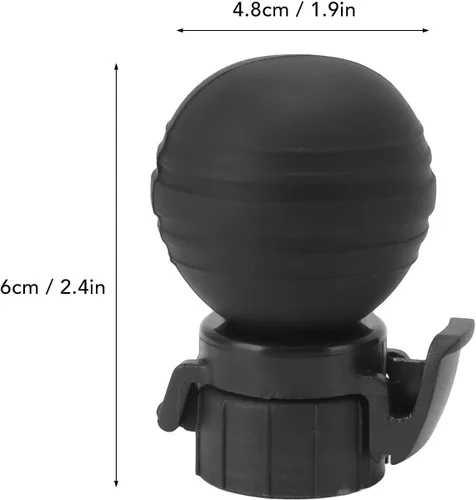 Miniatura 2 de Tapa de botella de soda, silicona a prueba de fugas, tapa de bomba de aire carbonatada, tapa de tapón para mantener la bebida fresca (negro)
