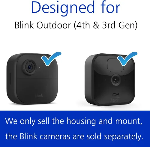 Miniatura 3 de Todo nuevo montaje de pared para cámara exterior de Blink de 4 cámaras, carcasa protectora resistente a la intemperie y montaje ajustable de 360°