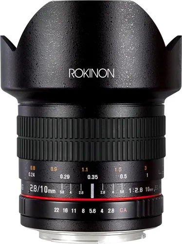 Miniatura 2 de Rokinon - Lente ángulo ultra ancho 10 mm F2.8 ED AS NCS CS, tipo EF, para cámaras digitales Canon SLR.