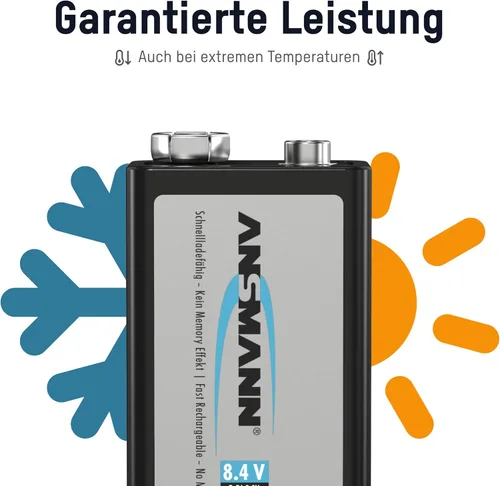 Miniatura 4 de Ansmann Baterías recargables de 9V 300 mah