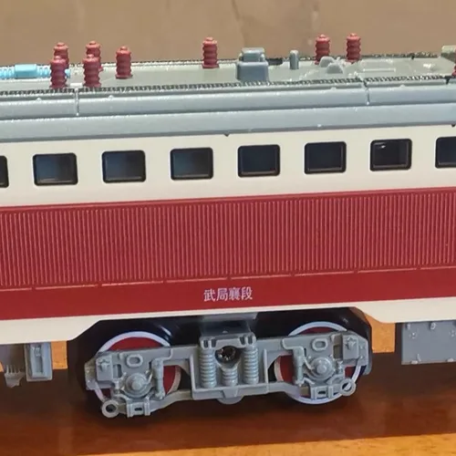 Miniatura 8 de Juego de tren eléctrico, locomotora de vapor eléctrica de aleación SS7C con vagones de pasajeros y pista larga, modelo realista con luces, sonidos