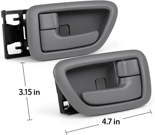 Miniatura 2 de Juego de manijas interiores para Toyota Sequoia 2001-2007, Toyota Tundra 2004-2006 (solo cabina doble) – Lado delantero, trasero del conductor