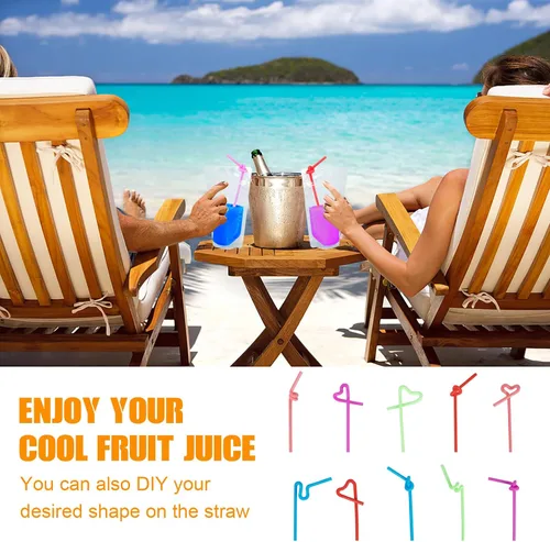Miniatura 8 de Ozera Bolsas para bebidas, 100 bolsas reutilizables de 16 onzas para adultos, bolsas resistentes para adultos con embudo de pajita, bolsas de jugo