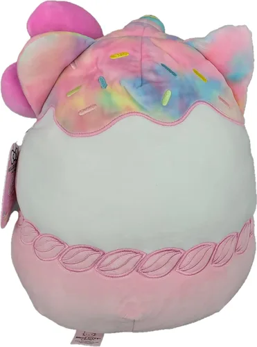 Miniatura 3 de Squishmallows Kellytoy oficial - Peluche oficial de Sanrio Squad Squishy Animal de peluche de poliéster (Hello Kitty (cupcake), 8 pulgadas)