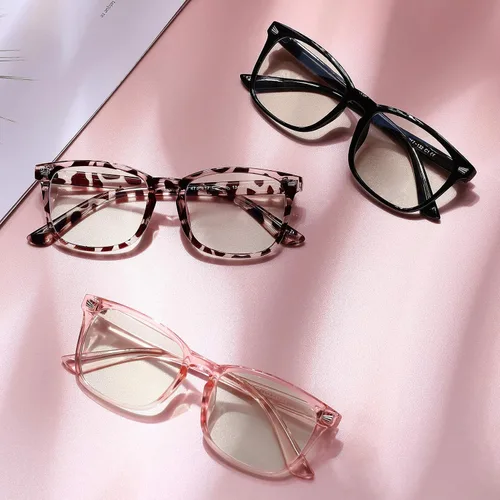 Miniatura 2 de COASION Gafas de pantalla azul para niños de 3 a 12 años, paquete de 3 gafas de bloqueo de luz azul para niñas y niños, anteojos falsos