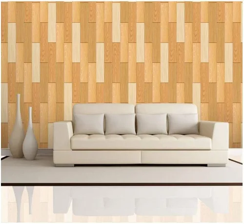 Miniatura 7 de wall26 - Patrón de paneles texturizados de madera vertical retro crema - Mural de pared, papel tapiz extraíble, decoración del hogar - 100x144 Crema