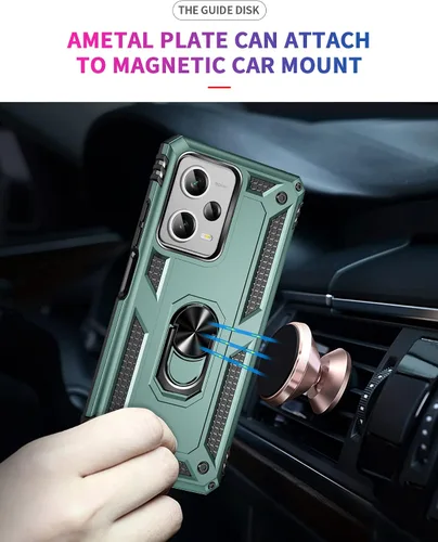 Miniatura 7 de Funda para Xiaomi redmi Note 12 Pro Plus 5G con protector de pantalla, soporte delgado protección militar a prueba de golpes Armor Defender Funda