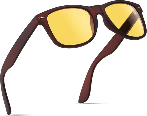 Miniatura 23 de FEIDUSUN Lentes de sol polarizados para hombre y mujer, lentes de sol retro negros para conducir, pescar, protección UV