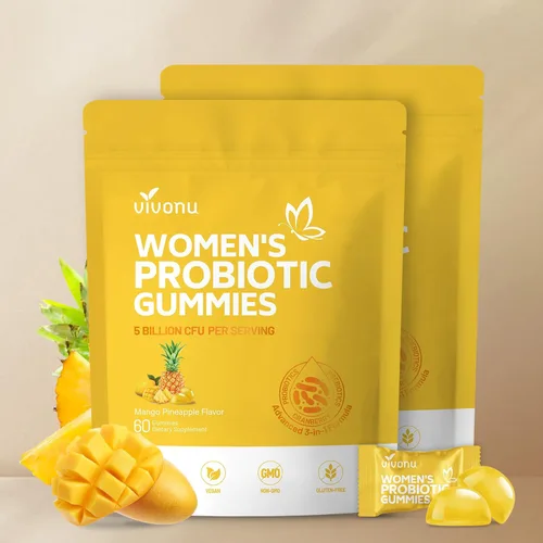 Miniatura 9 de VivoNu Gomitas de Piña para Mujeres Ph, Gomitas de Probióticos para Mujeres, Gomita de Equilibrio Femenino, Gomitas de Probióticos de Mango y Piña