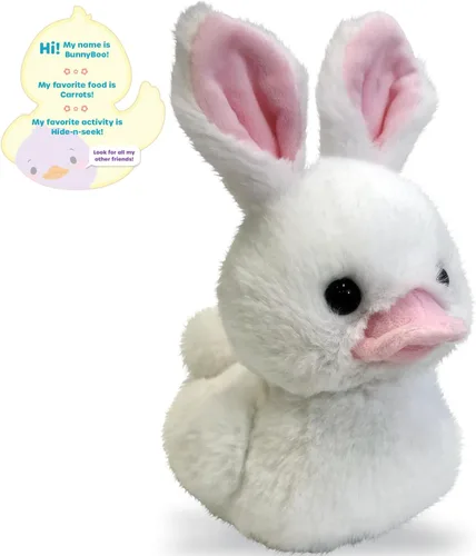 Miniatura 4 de World's Softest Duckees de peluche - Duckee de peluche de 7" - BunnyBoo Bunny