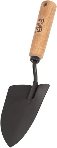 Miniatura 6 de AMES 2446200 Trasplantador de mano de acero templado con mango de medición de madera, 12 pulgadas
