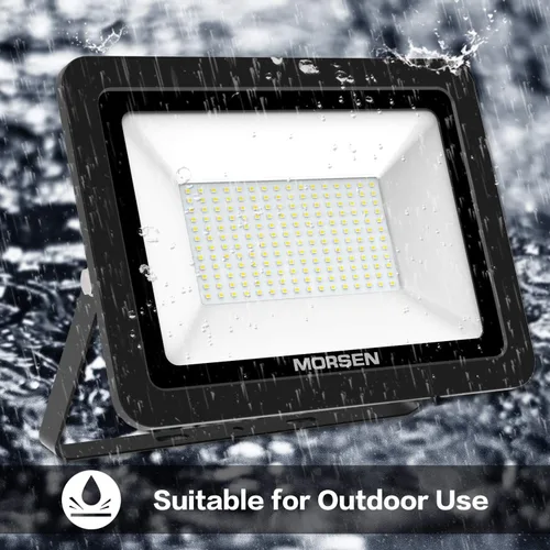 Miniatura 3 de Luz de inundación LED de 200 W, 20000 lúmenes, luces de seguridad superbrillantes, enchufe certificado UL, luz de inundación impermeable IP66, luz