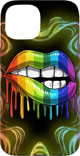 Miniatura 6 de Rainbow Lip Drip Lesbiana Gay Pride Bisexual Transgénero LGBT Funda para iPhone 17