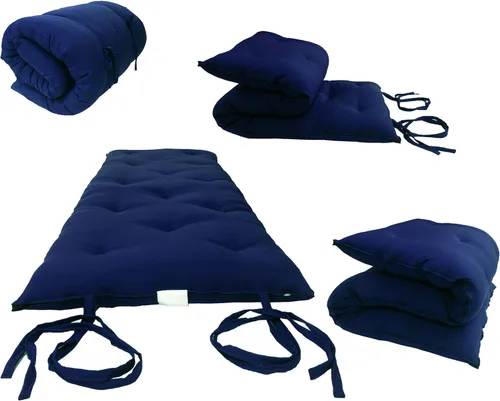 Miniatura 2 de D&D Futon Furniture Colchones tradicionales japoneses para futón, tapetes de cojín plegables, yoga, meditaion, tamaño individual 3 pulgadas
