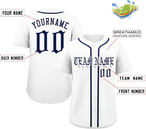 Miniatura 100 de Camisetas deportivas de jersey de béisbol personalizadas, nombre del equipo, número de logotipo, regalo para fanáticos adultos y jóvenes