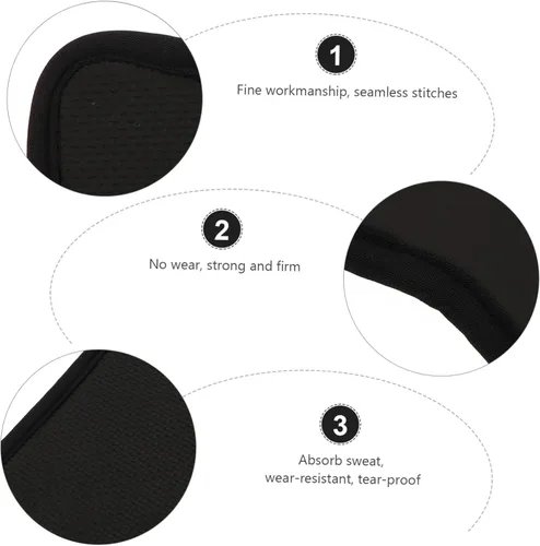Miniatura 5 de BESPORTBLE 2 pares de almohadillas de mano para hombre, almohadilla de agarre de mano desnuda, accesorios de gimnasio para hombre, guantes de mano