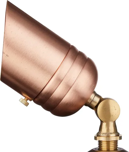 Miniatura 4 de VOLT Fat Boy - Foco exterior de cobre sólido de 12 V con bombilla LED MR16 de 5 W, 2700 K, luz blanca cálida (400 lúmenes) para iluminación de bajo