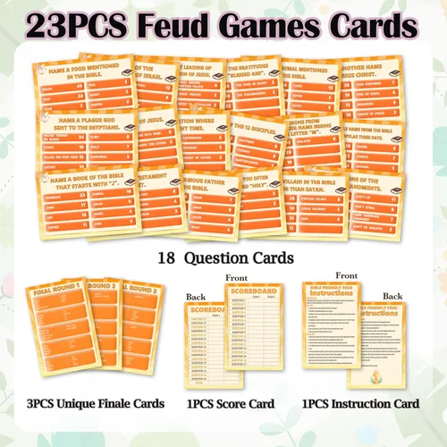 Miniatura 3 de Juegos de peleas bíblicas, tarjetas de juego cristianas, juegos religiosos de fiesta familiar para amigos y familiares, juego de peleas amistosas