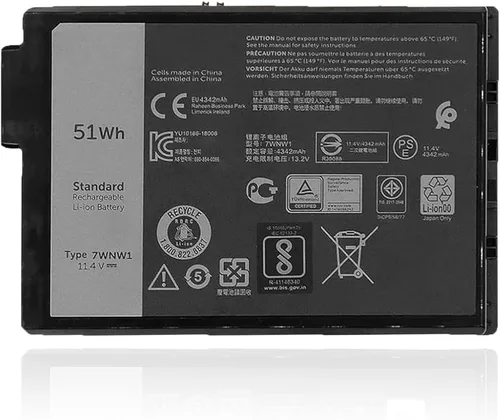 7WNW1 - Batería de repuesto para laptop Dell Latitude 5424 Rugged Extreme, Latitude 5420 Rugged Extreme, Latitude 7424 Rugged Extreme P85G P85G001
