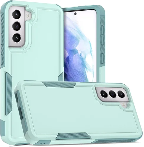 Miniatura 8 de Funda para Samsung Galaxy S21: funda protectora de doble capa resistente para teléfono celular, a prueba de golpes, con protector de pantalla
